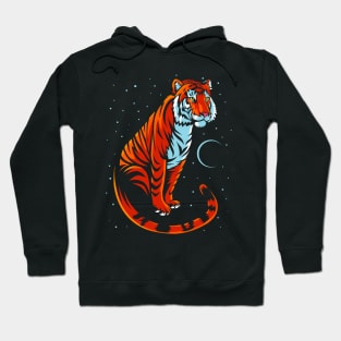 Tribal Tiger Long tail Hoodie